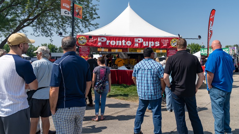 Pronto Pups tent at a fair