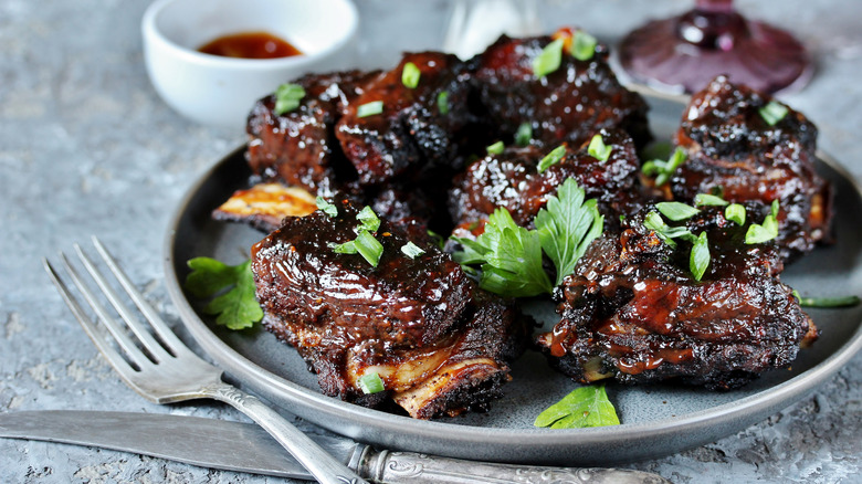 Sticky and sweet ribs