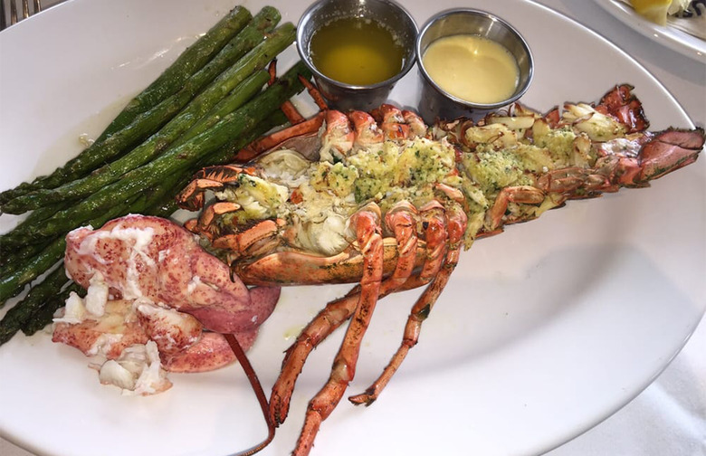 Baked Crab Stuffed Lobster: The Boathouse at Disney Springs