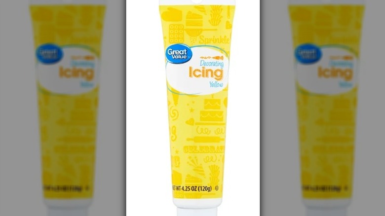 tube of yellow icing
