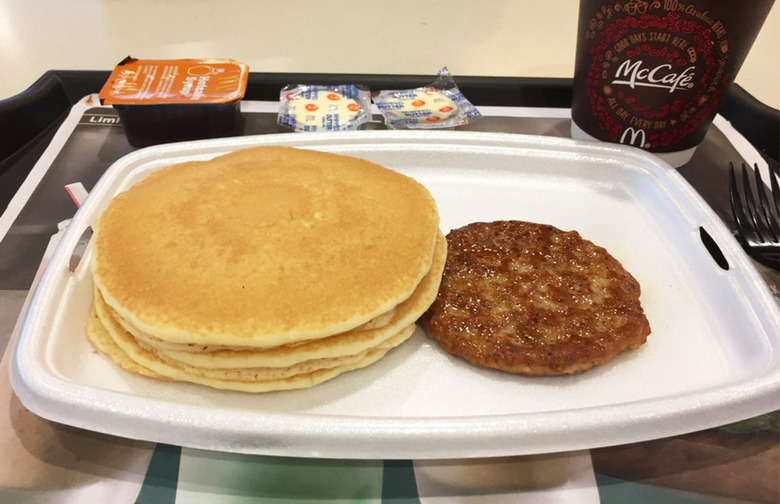 Breakfast: Hotcakes and Sausage