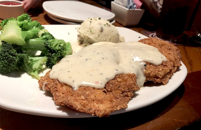 Chicken Fried Chicken With Homestyle Mashed Potatoes and Fresh Mixed Veggies 