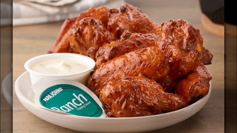 Papa John's Buffalo wings ranch