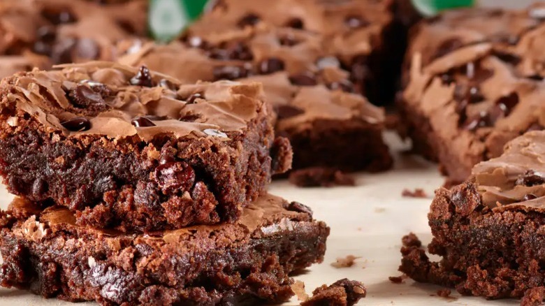 Papa John's double chocolate chip brownies 