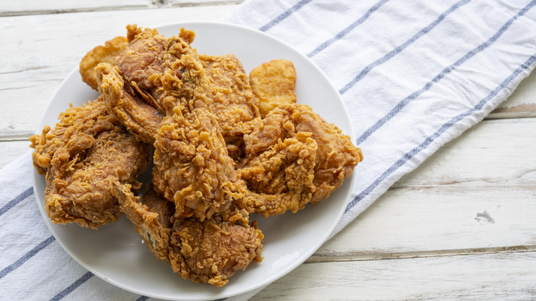 fried chicken on plate