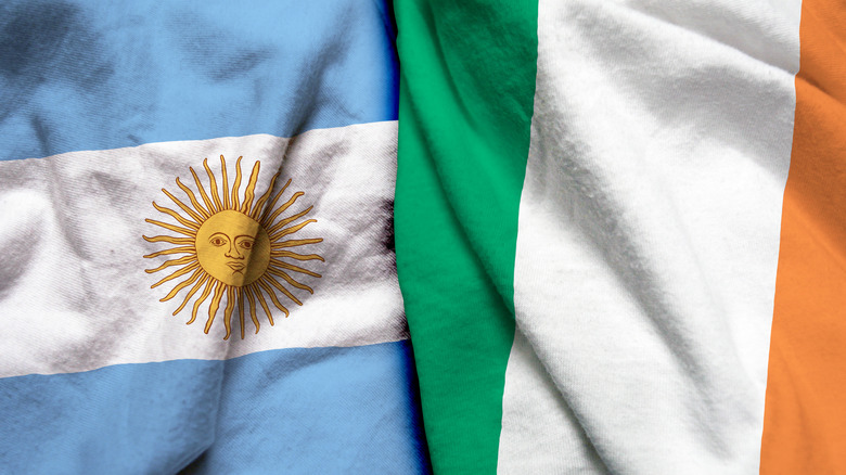 argentina and ireland flags