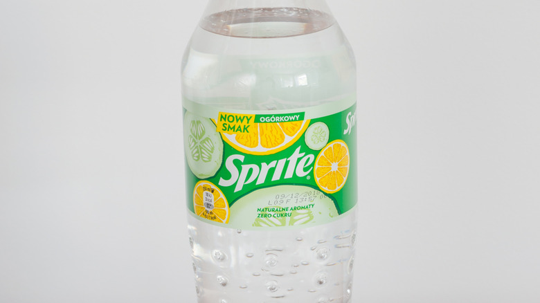 a bottle of cucumber sprite