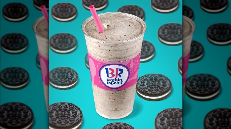 Baskin Robbins Cookies n' Cream milkshake