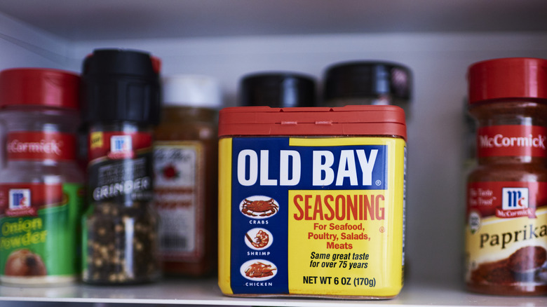 Old Bay among other seasonings