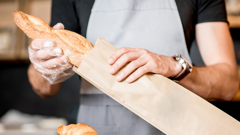 Bread in paper bag