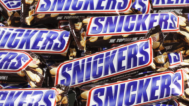 Pile of Snickers bars