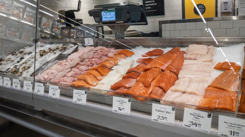 seafood case whole foods market