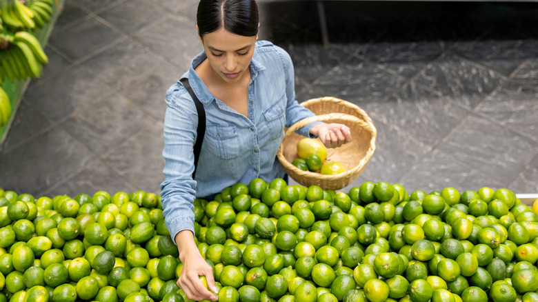 shopping for limes