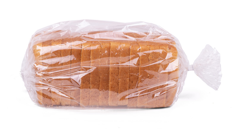 Loaf of bread in packaging