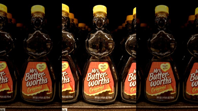 bottles of Mrs. Butterworth's