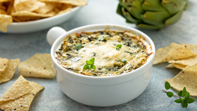 homemade spinach artichoke dip