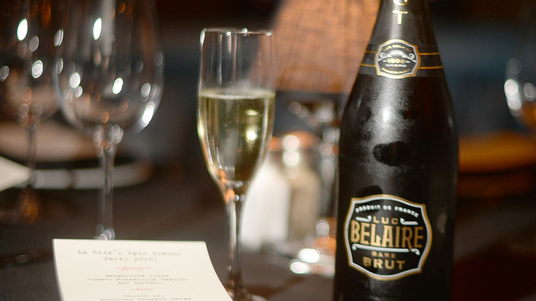 Luc belaire champagne and glass