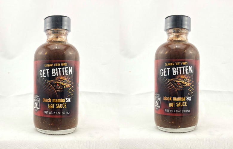 #3 Get Bitten Black Mamba Six Hot Sauce: 6 million Scoville units 