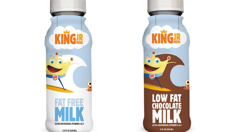 Burger King fat free and low-fat milk