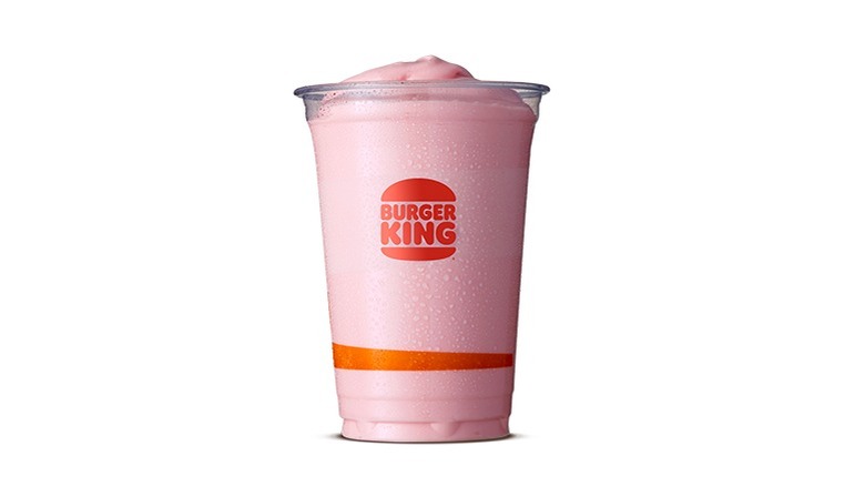 BK strawberry milkshake