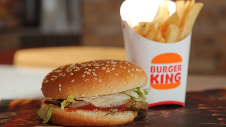 Whopper Jr. with fries