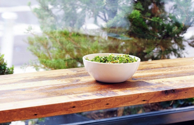 Dinner: Lentils, Avocado, and Kale Salad With Ginger Dressing