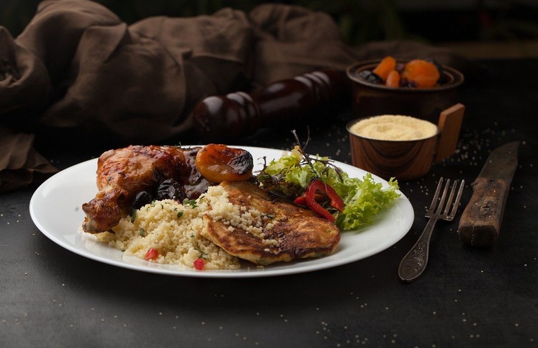 Dinner: Pulled Blackened Chicken With Toasted Couscous