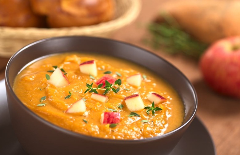 Lunch: Curried Sweet Potato and Apple Soup