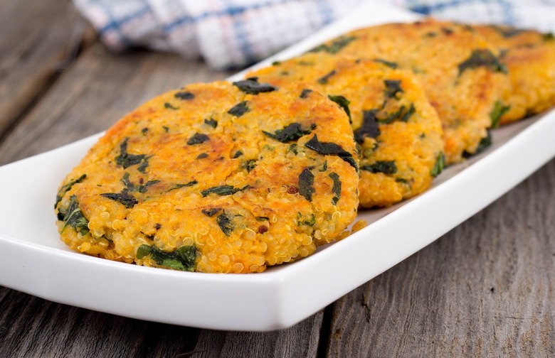 Lunch: Garlic Potato Kale Cakes