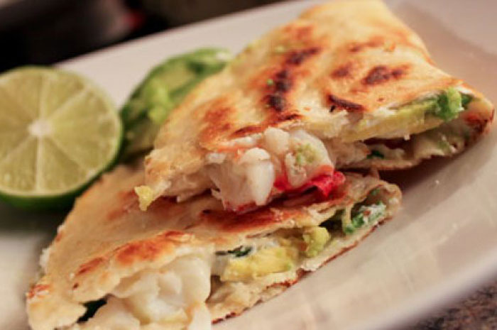 Lobster and Avocado Quesadilla