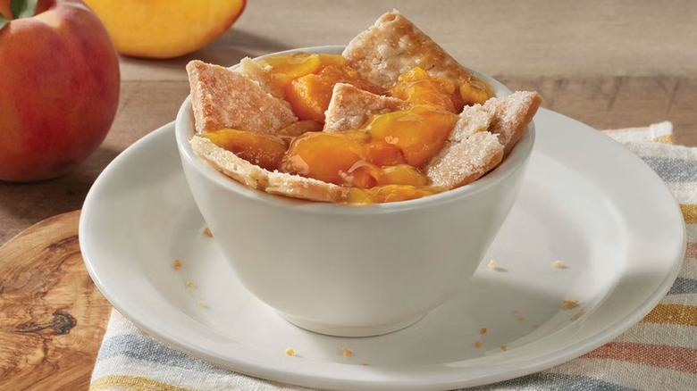 Cracker Barrel peach cobbler