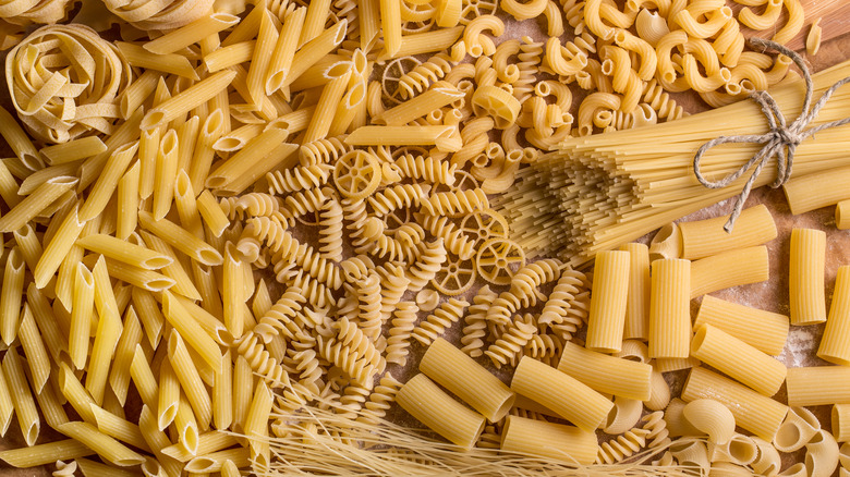 various dry pastas