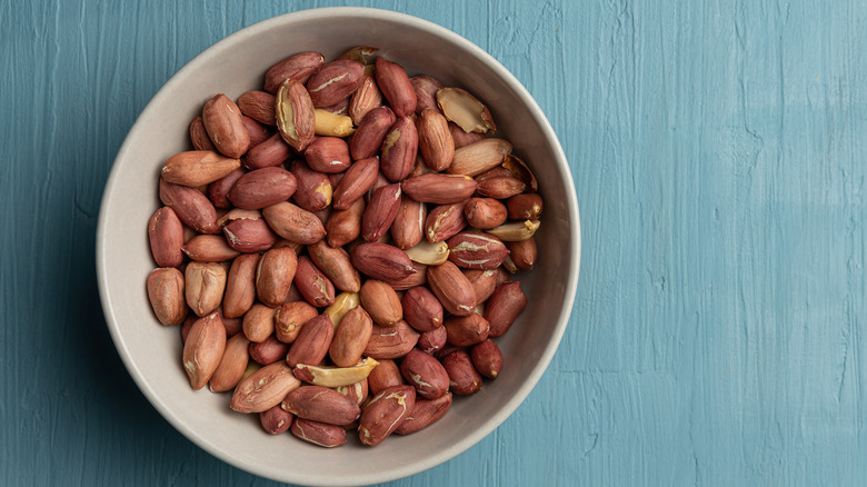 bowl of Spanish peanuts