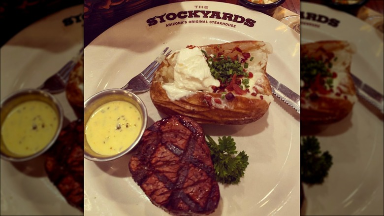 Steak at The Stockyards Steakhouse