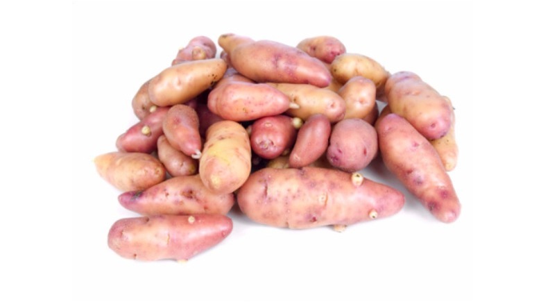 pile of ruby crescent potatoes