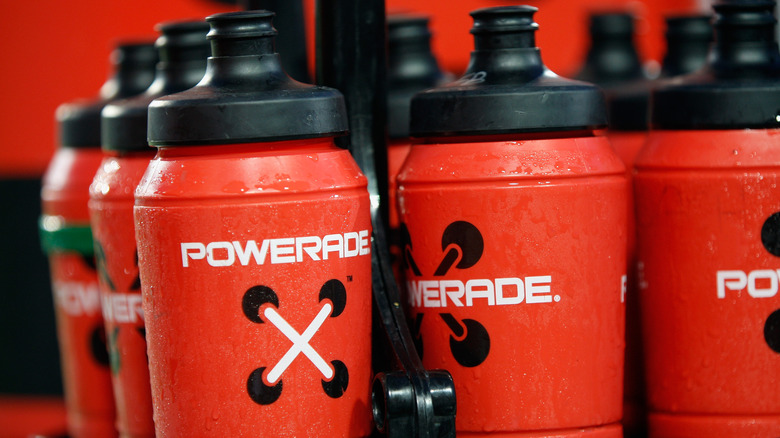 Powerade sports drink water bottles