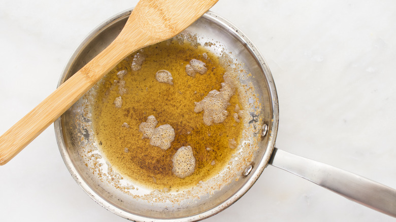 brown butter in a pan