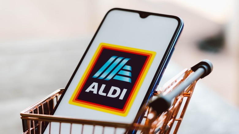 shopping cart with aldi phone app