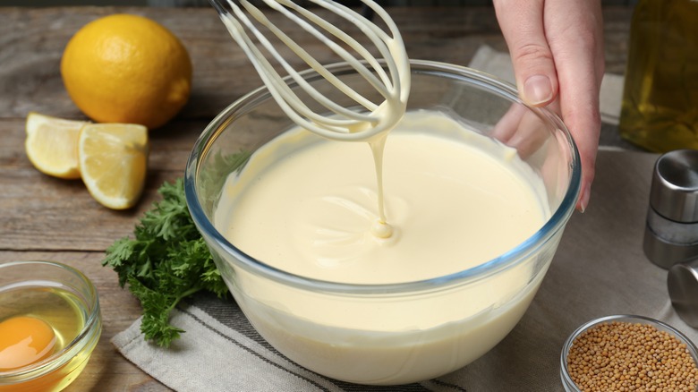 Homemade mayonnaise