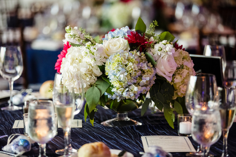 Take the table centerpieces 