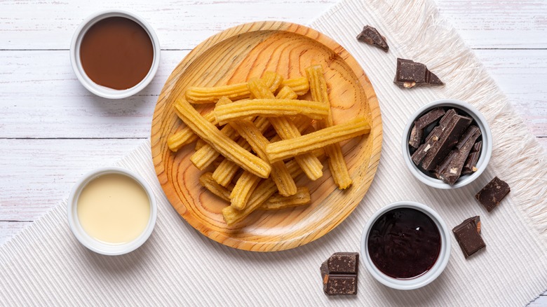 Plate of churros