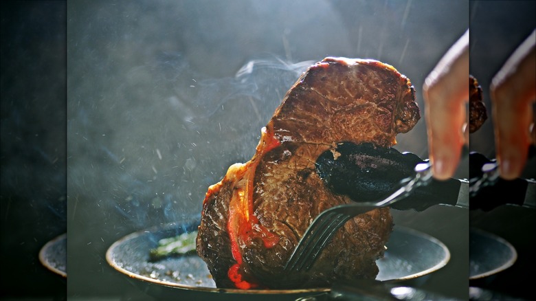 pan-seared steak