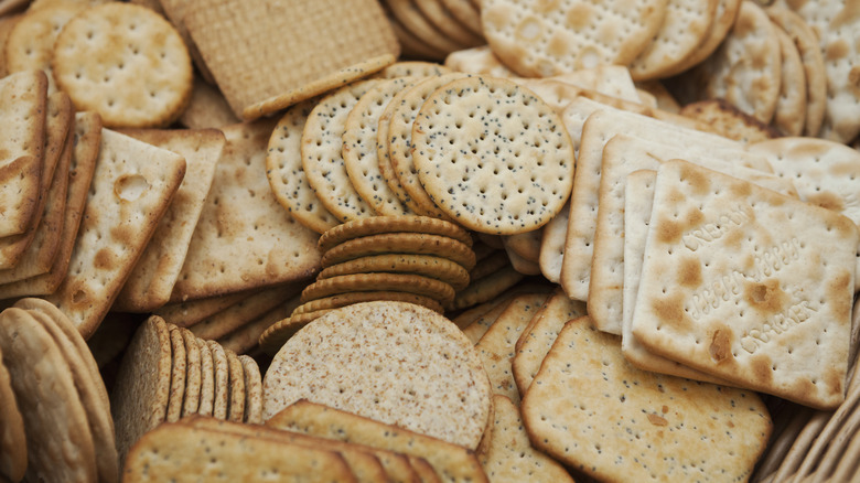 Assortment of crackers