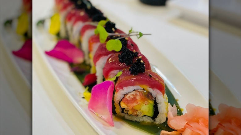 Close up of sushi at Akami Sushi Bar, Apex, NC