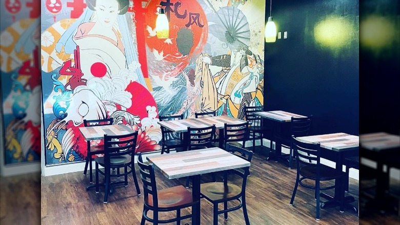 Interior of Akami Sushi Bar, Apex, NC