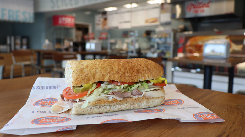 sub from Jersey Mike's unwrapped