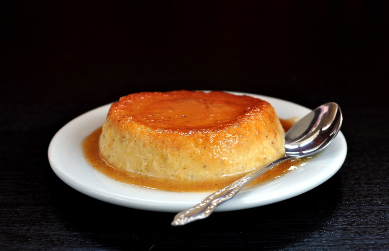 Pumpkin Flan with Maple Syrup