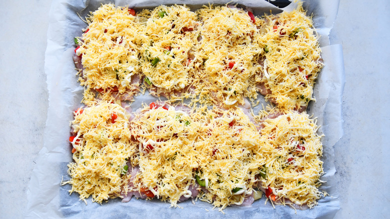 parm crusted meat before cooking