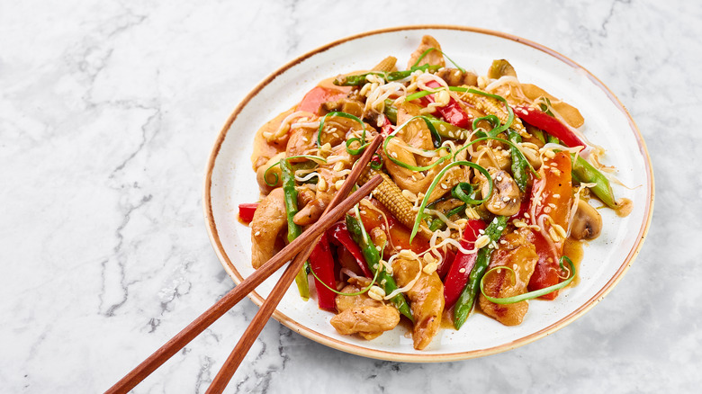 Plate of chop suey