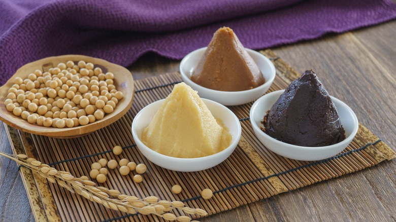 Different types of miso paste